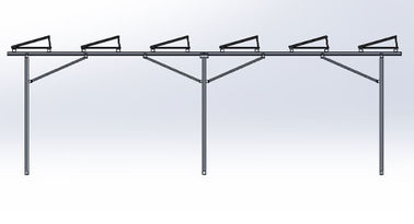 PV Energy Carport Solar Systems Silver Pre Assembled Agricultural Greenhouse Brackets