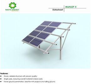 Easy Installation Single Pole Solar Ground Mount System With Reliable Structure