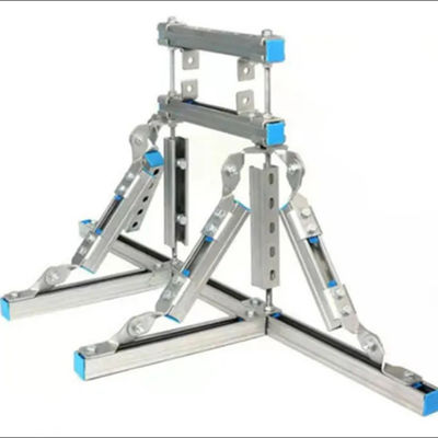 Galvanized Finish Seismic Bracket Mengamankan Bracket Gempa